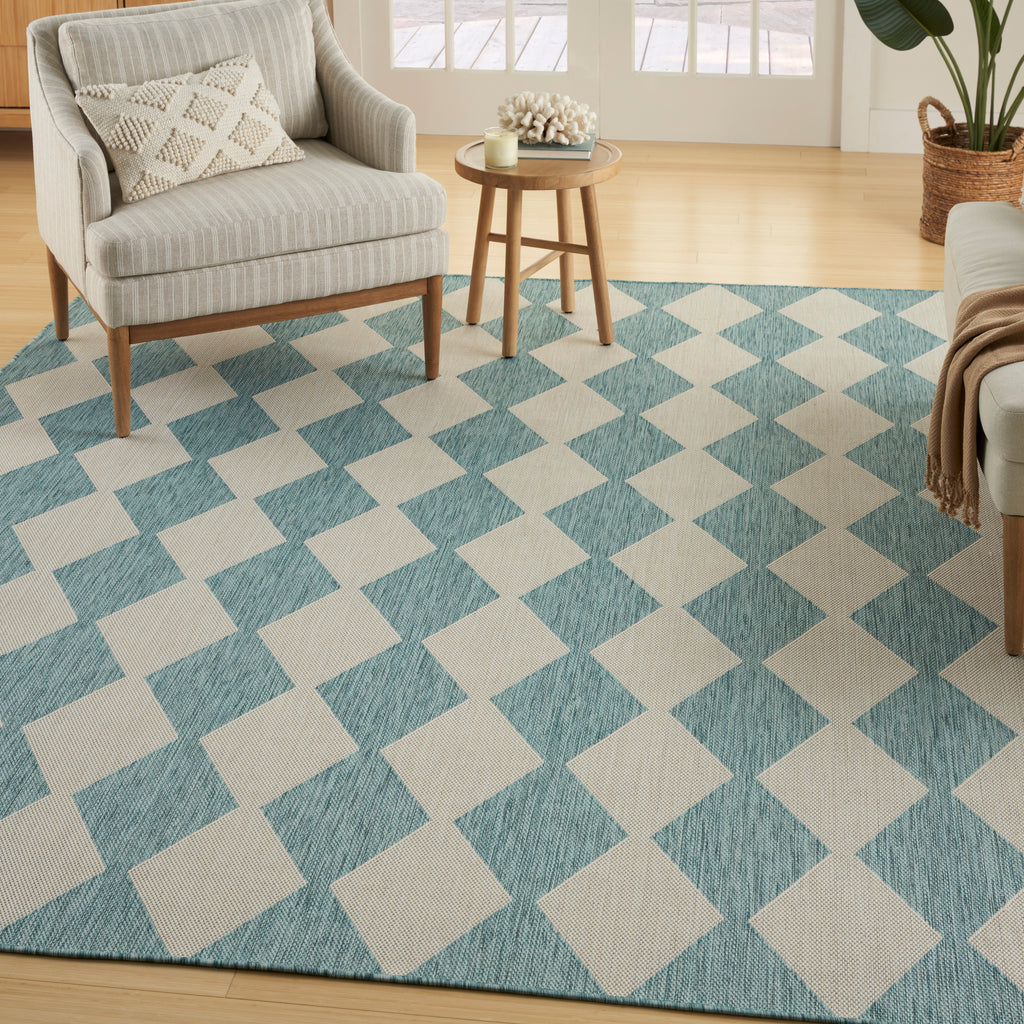 nourison positano pos04 aqua rug
