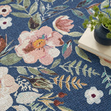 nourison nourison washables nwb01 navy multicolor rug