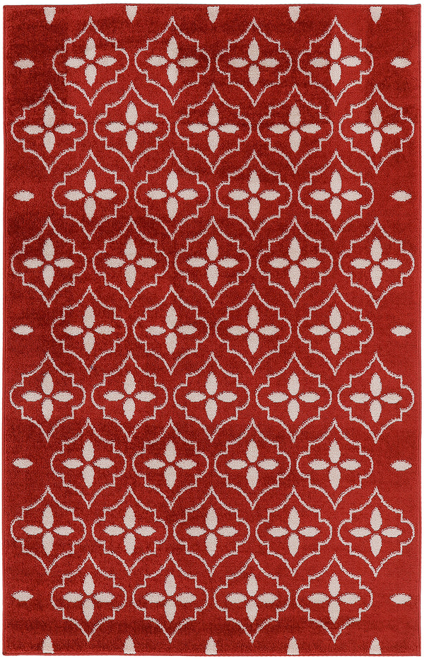 nourison nourison essentials nre04 brick ivory rug