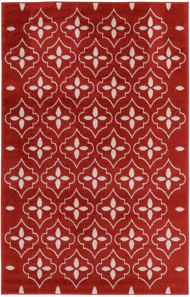 nourison nourison essentials nre04 brick ivory rug