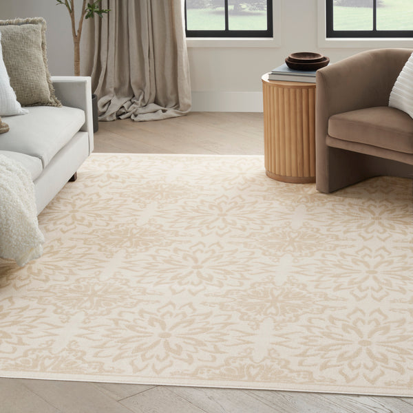 nourison jubilant jub06 ivory beige rug