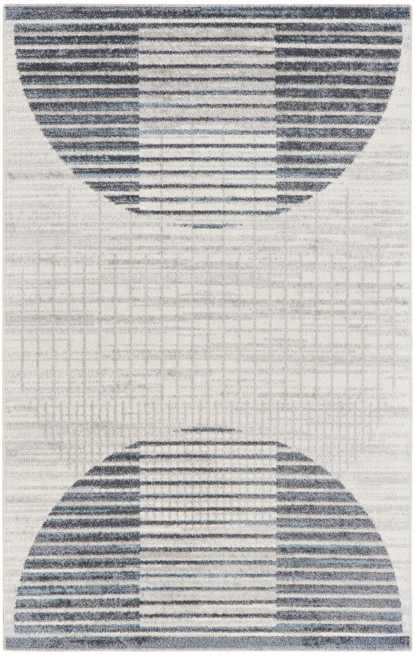 nourison astra machine washable asw03 ivory blue rug