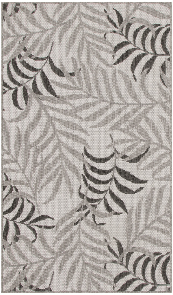 nourison garden oasis goa01 grey rug