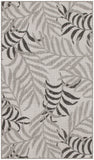 nourison garden oasis goa01 grey rug