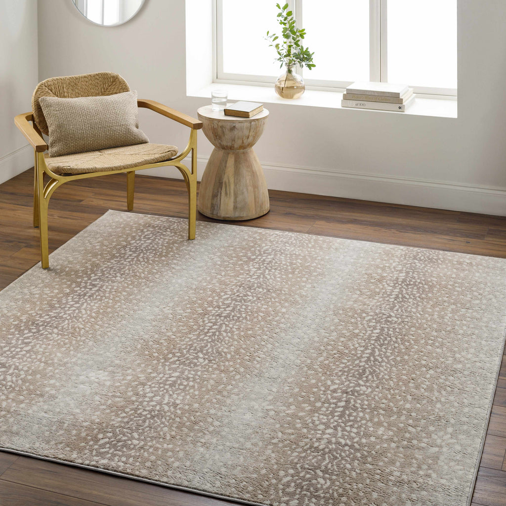 Hauteloom Pointblank PNTB Gray Machine Made Polypropylene Rug