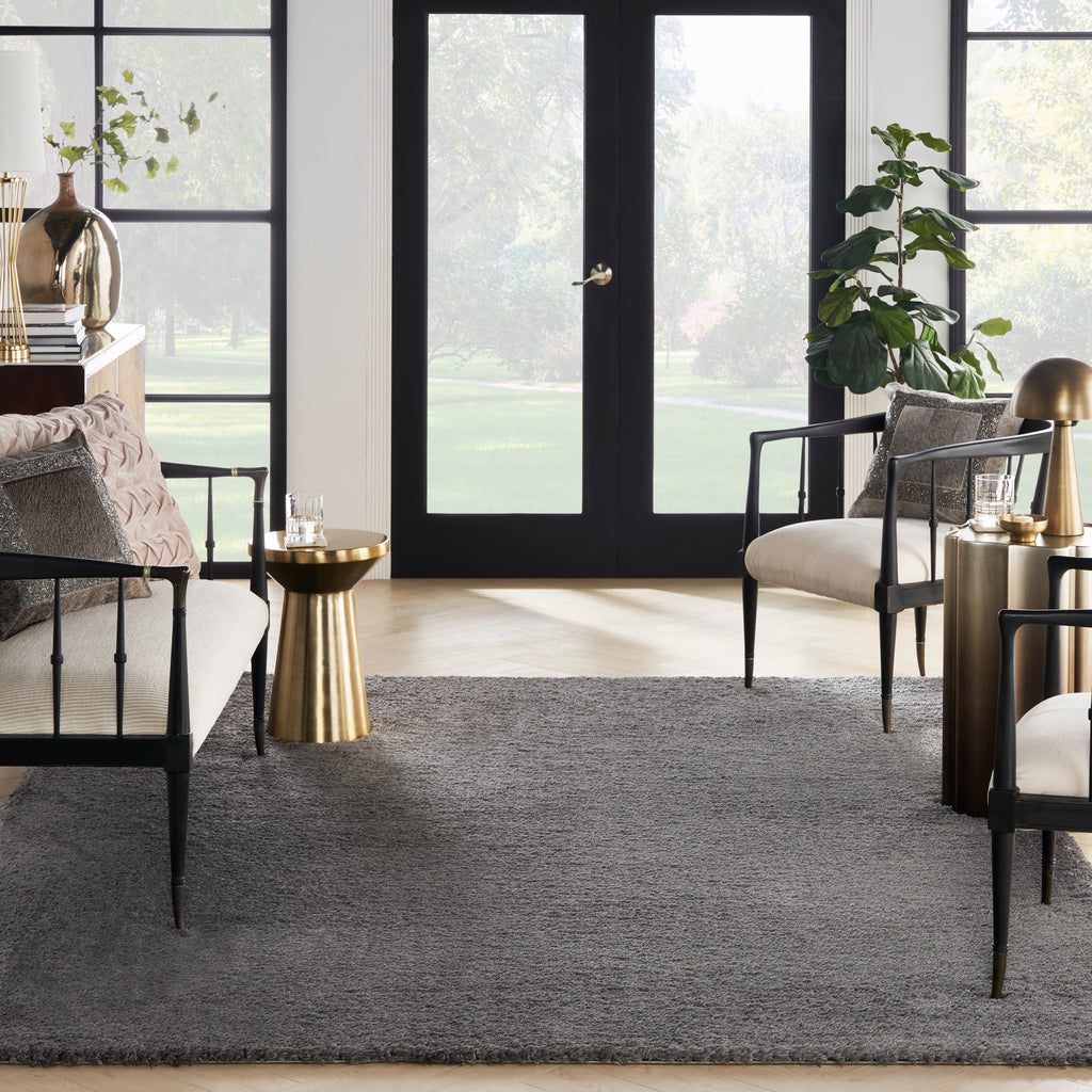 nourison dreamy shag drs05 grey rug