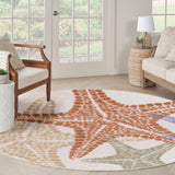 nourison aloha alh28 ivory multicolor rug