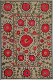 Tibet Rug Company 60 CT POPPIES Beige Rug