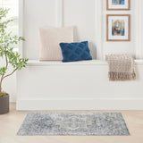 nourison astra machine washable asw12 grey blue rug