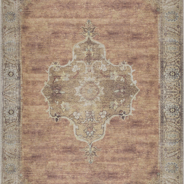 Hauteloom Powhatan POWHA Camel Machine Made Chenille-Polyester Rug