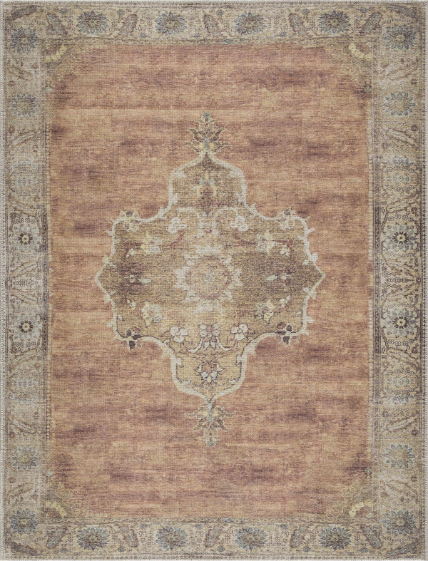 Hauteloom Powhatan POWHA Camel Machine Made Chenille-Polyester Rug