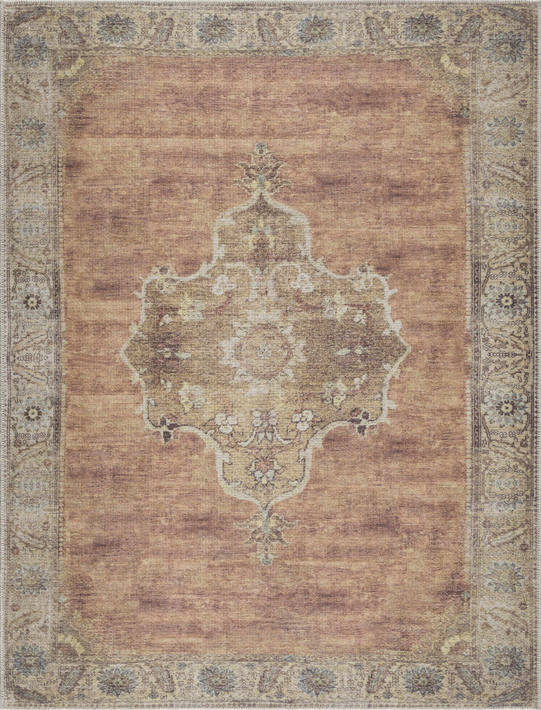Hauteloom Powhatan POWHA Camel Machine Made Chenille-Polyester Rug
