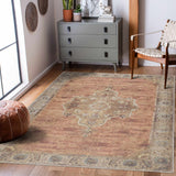 Hauteloom Powhatan POWHA Camel Machine Made Chenille-Polyester Rug