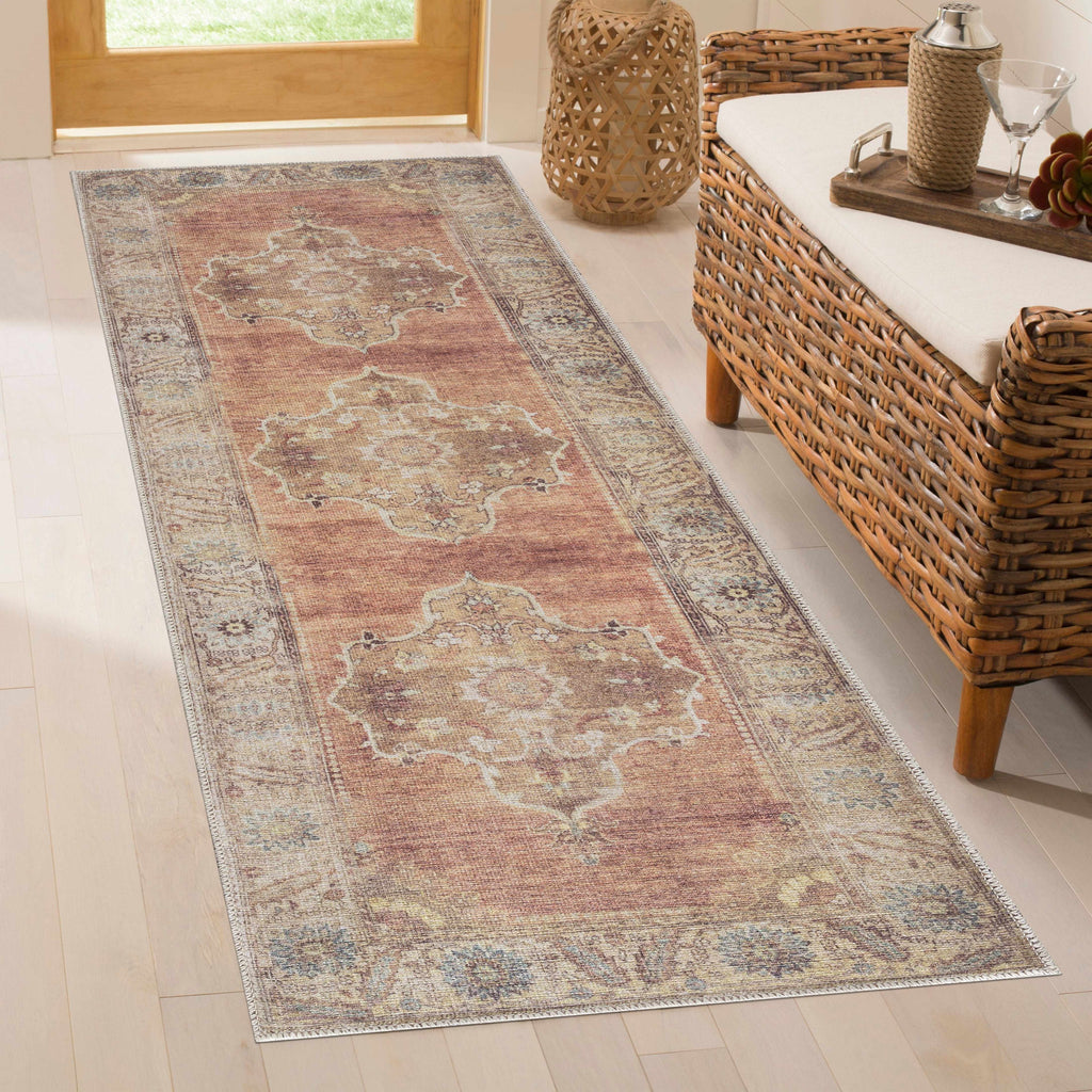 Hauteloom Powhatan POWHA Camel Machine Made Chenille-Polyester Rug