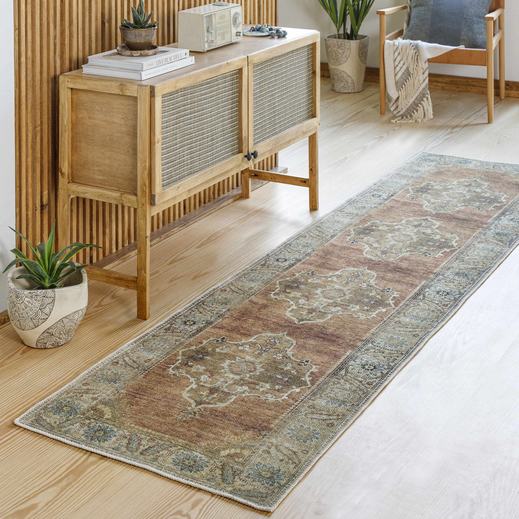 Hauteloom Powhatan POWHA Camel Machine Made Chenille-Polyester Rug