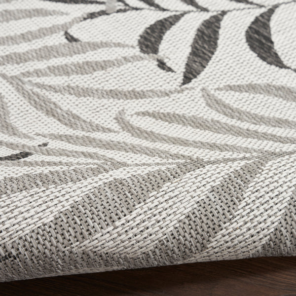 nourison garden oasis goa01 grey rug