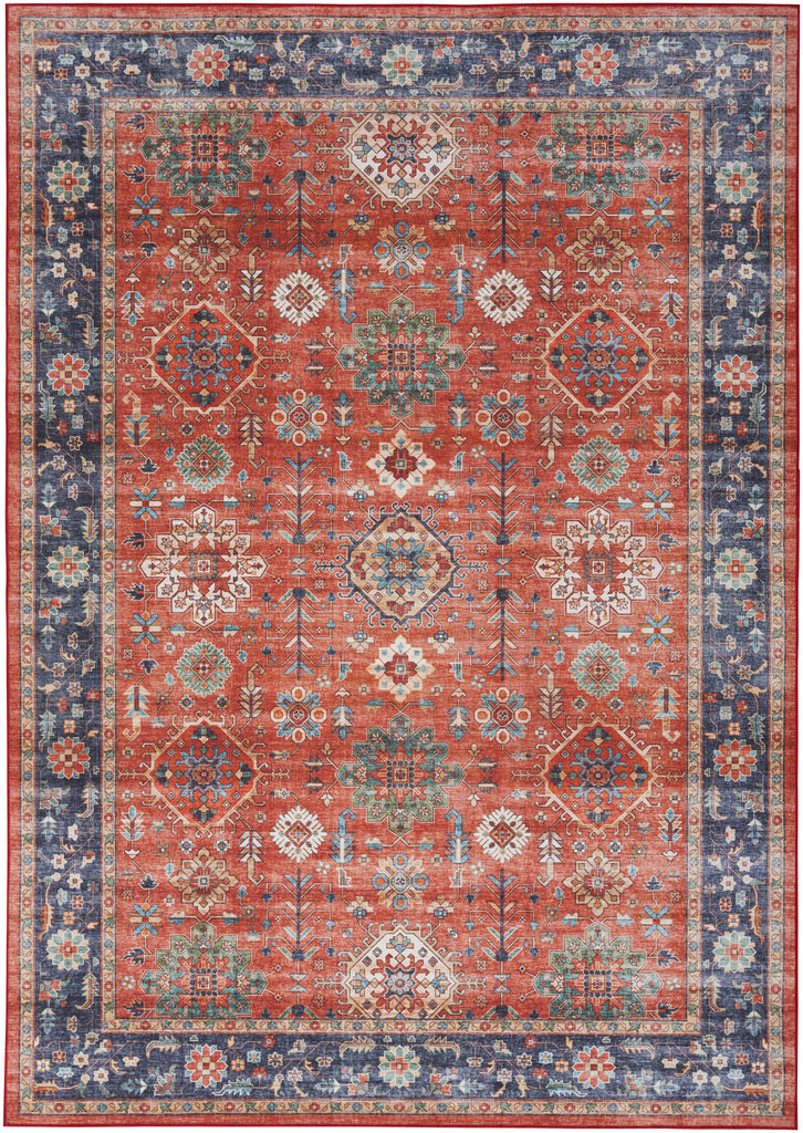 nourison fulton ful12 rust rug