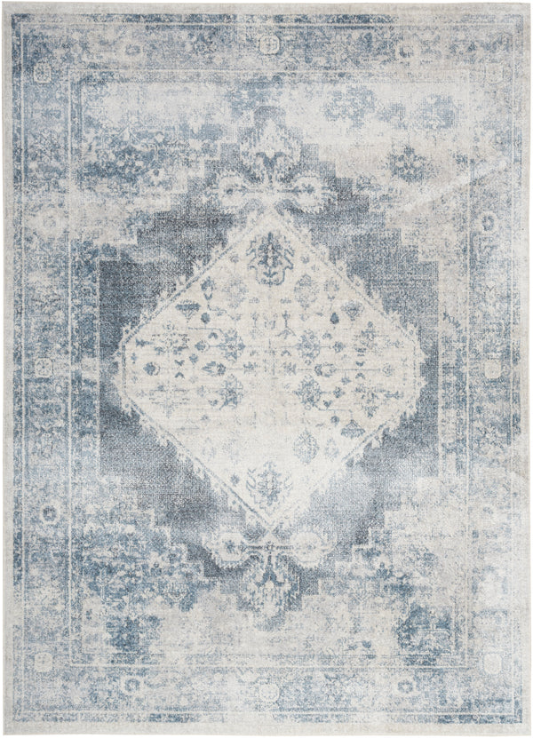 nourison astra machine washable asw11 blue ivory rug