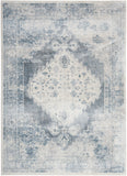 nourison astra machine washable asw11 blue ivory rug