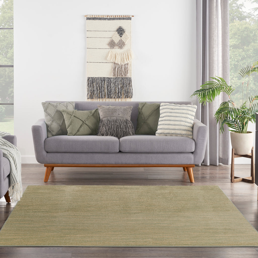 nourison nourison essentials nre01 green gold rug