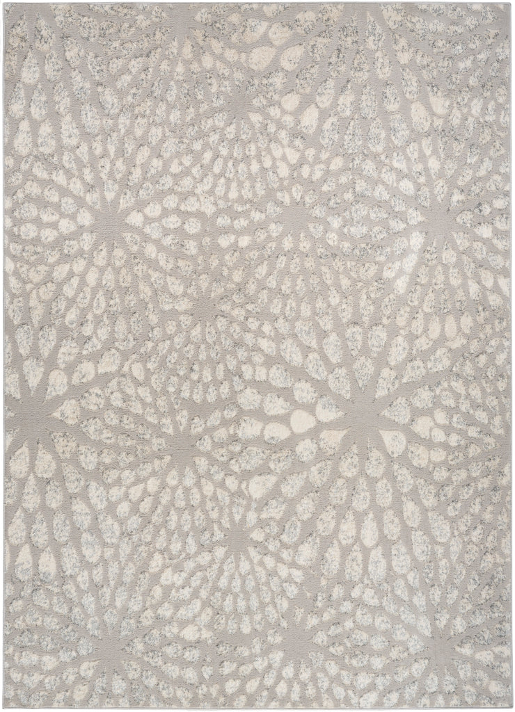 nourison ambiance ami02 grey silver rug