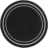 nourison nourison essentials nre02 black ivory rug
