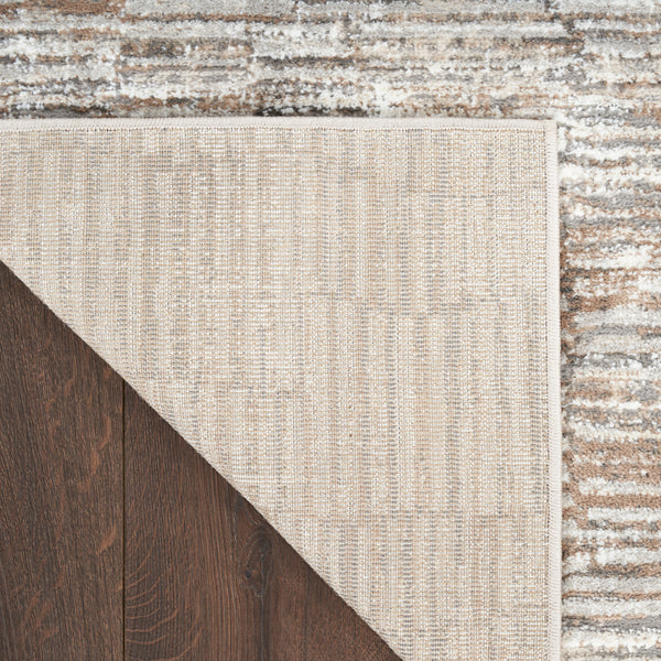 nourison sustainable trends sut06 ivory mocha rug