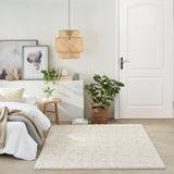 nourison cozy shimmer csh01 ivory gold rug