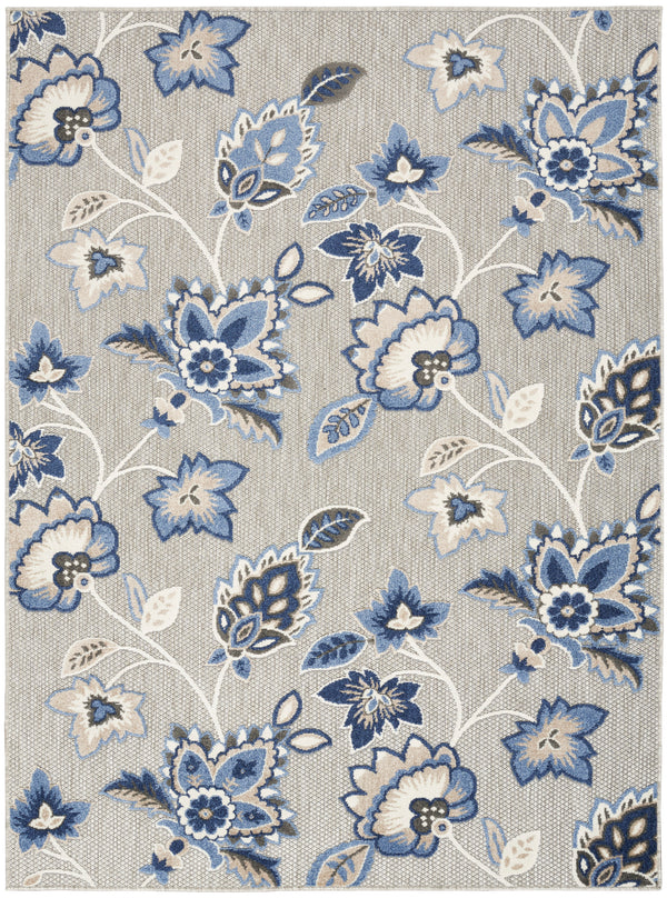 nourison aloha alh31 blue grey rug
