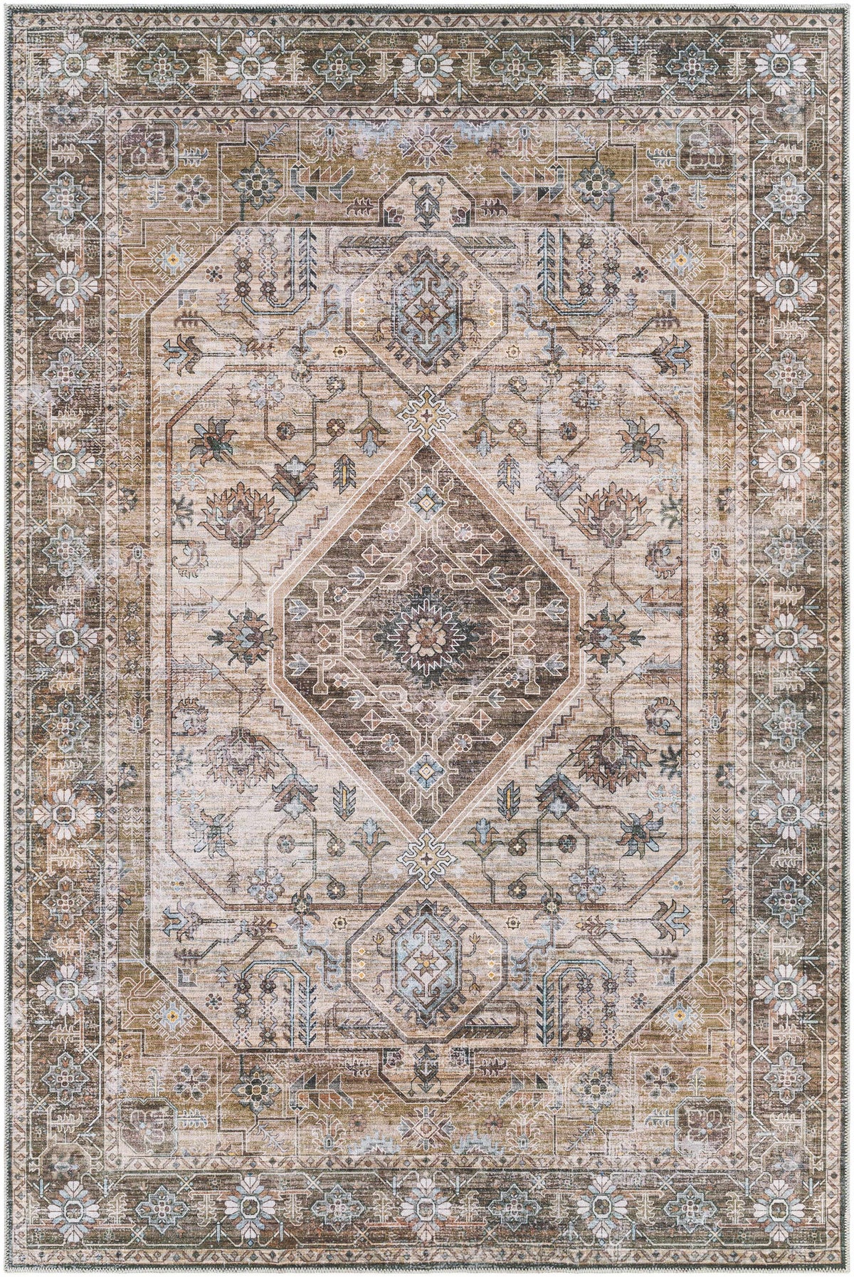 Hauteloom Progress PROGR Ice Blue Machine Made Polyester Rug