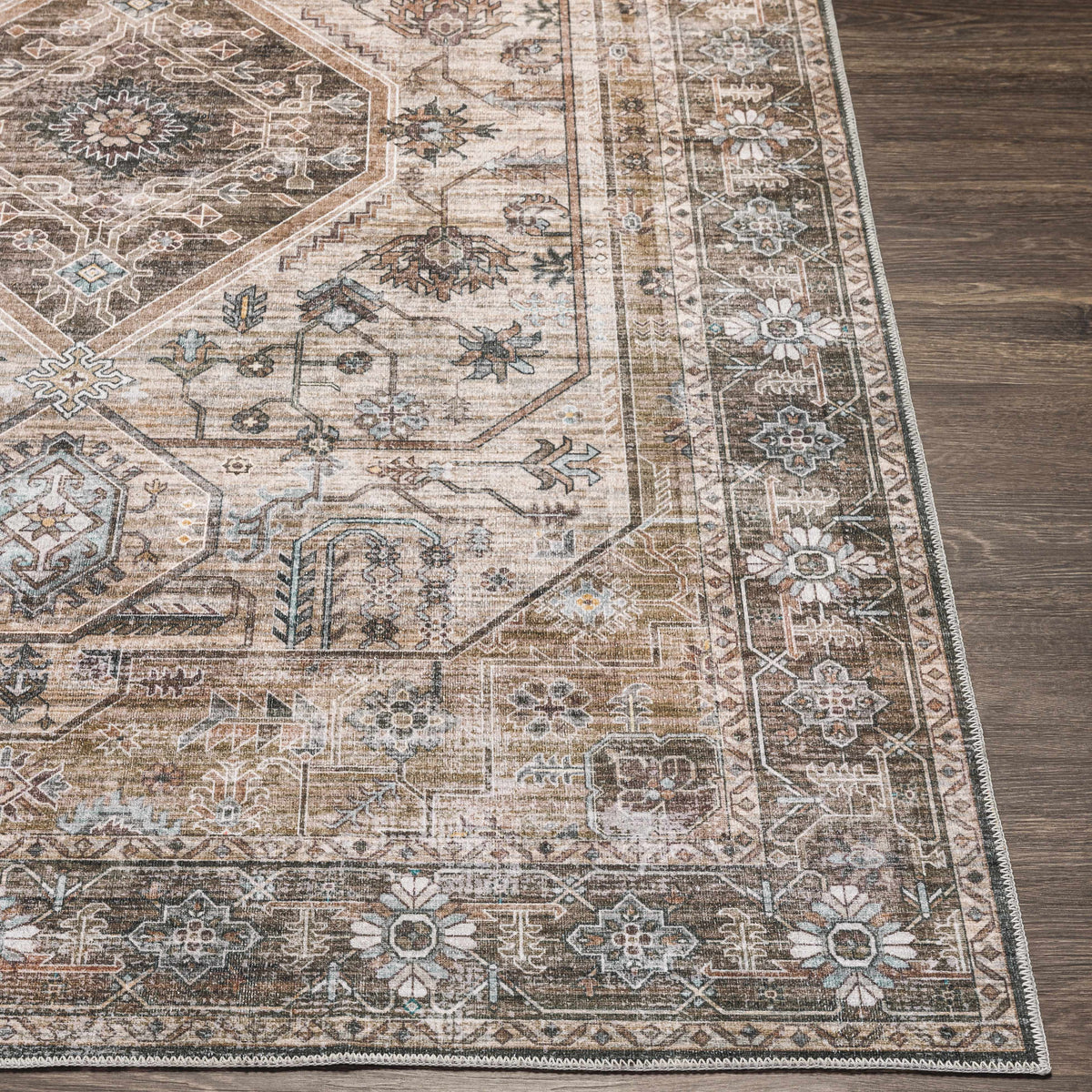 Hauteloom Progress PROGR Ice Blue Machine Made Polyester Rug