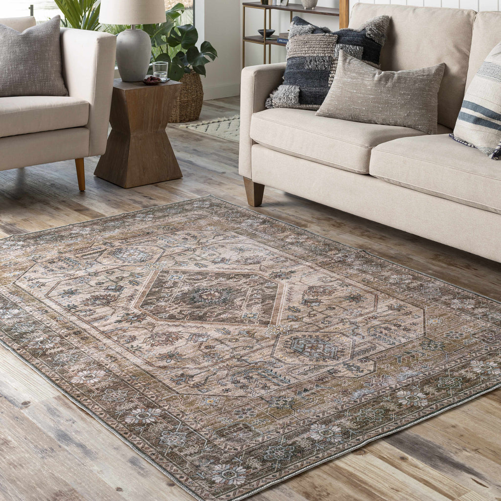 Hauteloom Progress PROGR Ice Blue Machine Made Polyester Rug