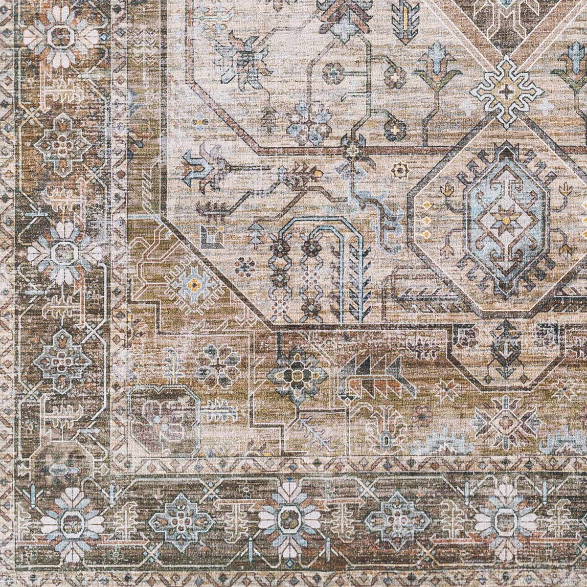 Hauteloom Progress PROGR Ice Blue Machine Made Polyester Rug
