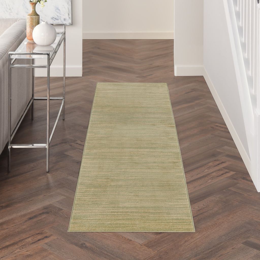 nourison nourison essentials nre01 green gold rug
