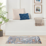 nourison astra machine washable asw01 multicolor rug