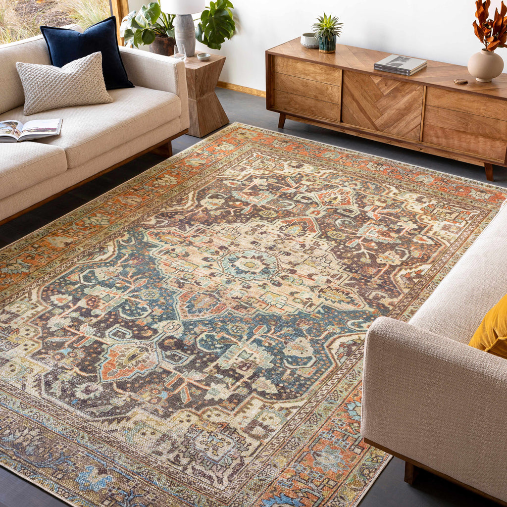 Hauteloom Portlaw PRTLW Charcoal Machine Made Polyester Rug