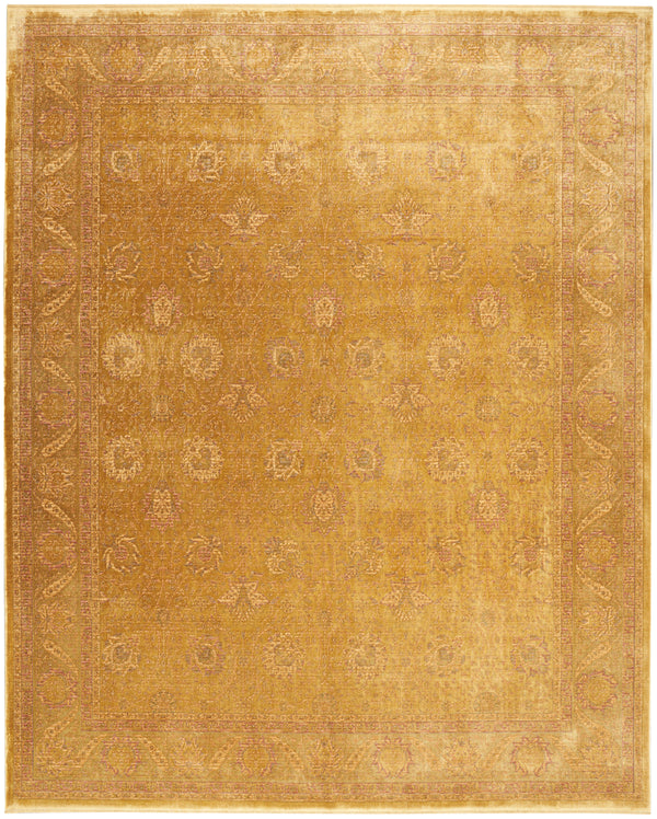 nourison luxurious lrs02 gold rug
