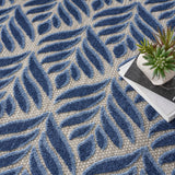 nourison aloha alh35 blue rug