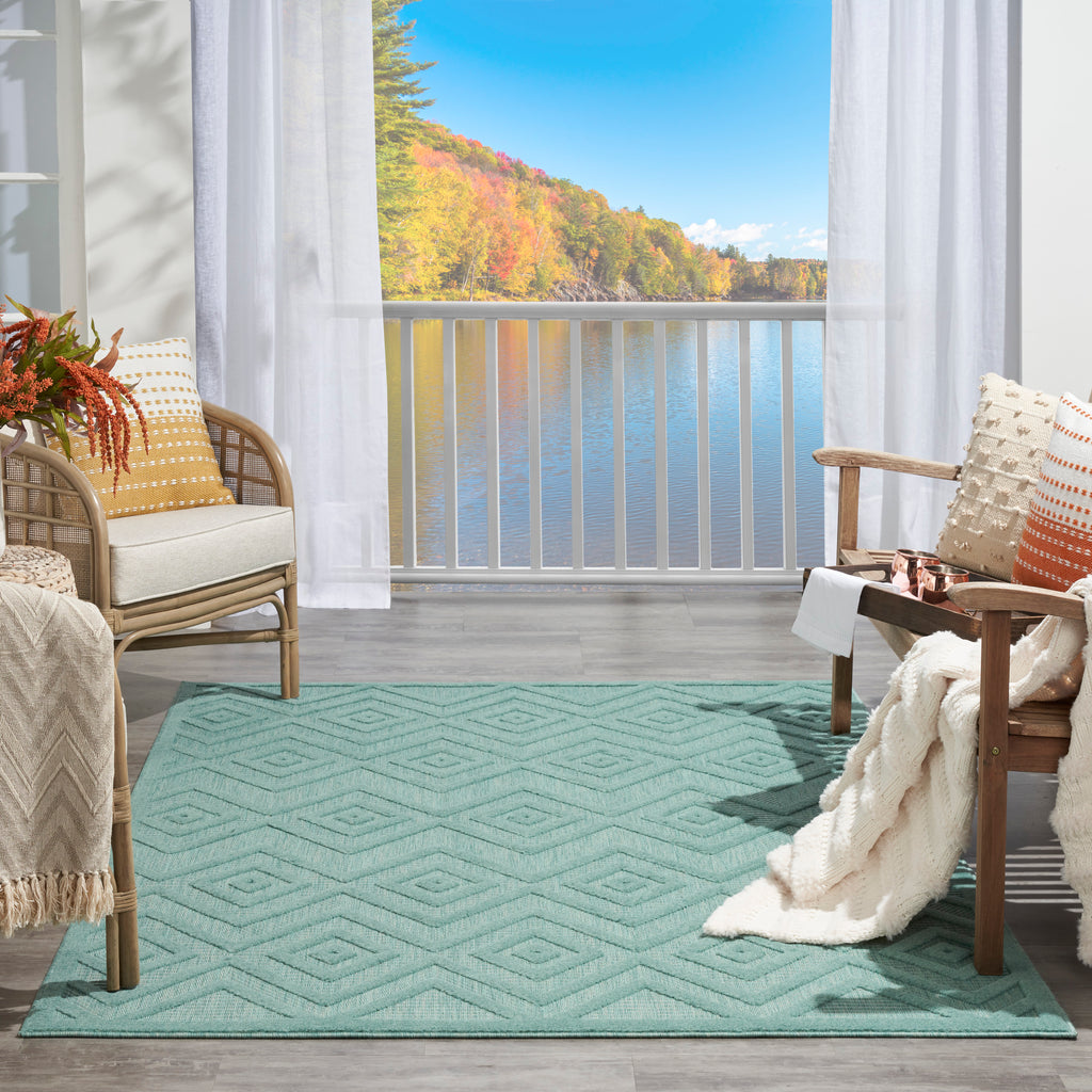 nourison versatile nrv01 aqua teal rug