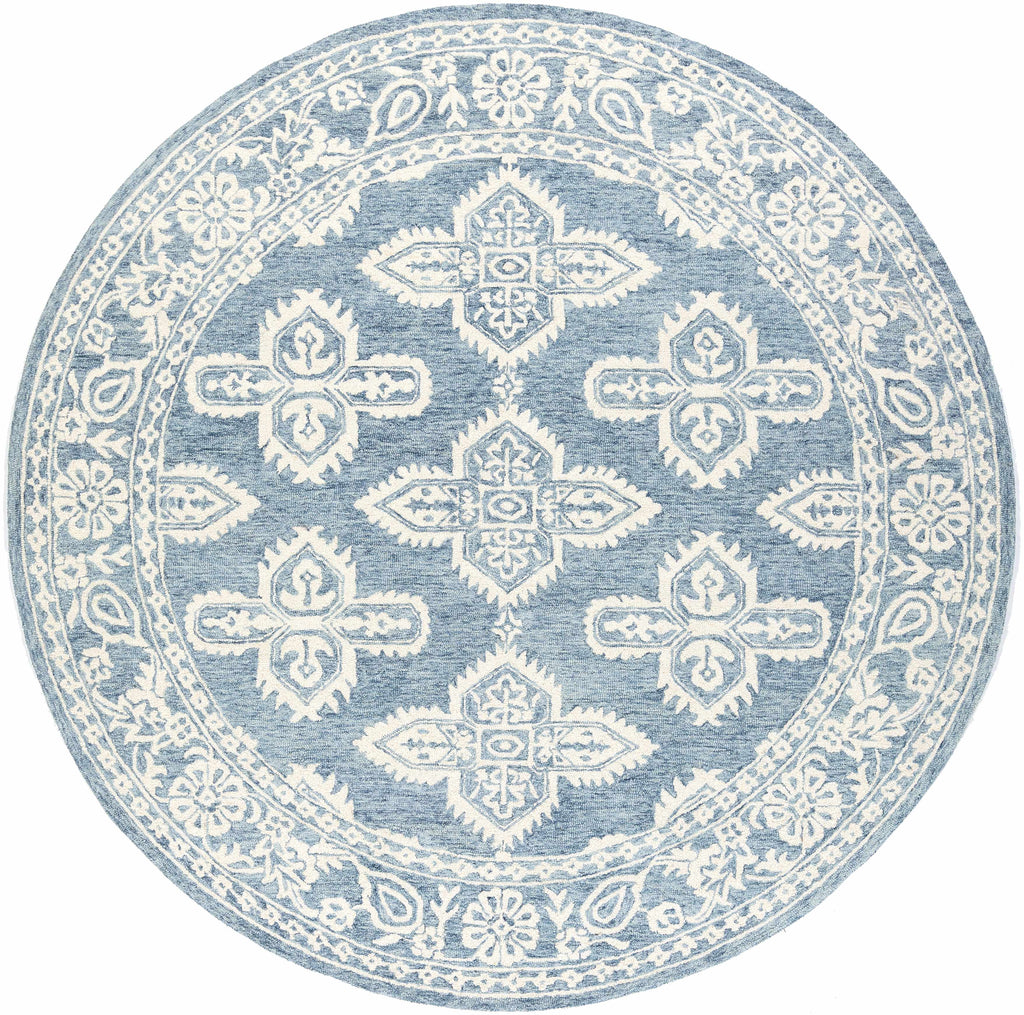 Hauteloom Passaic PSS Blue Hand Tufted Wool Rug