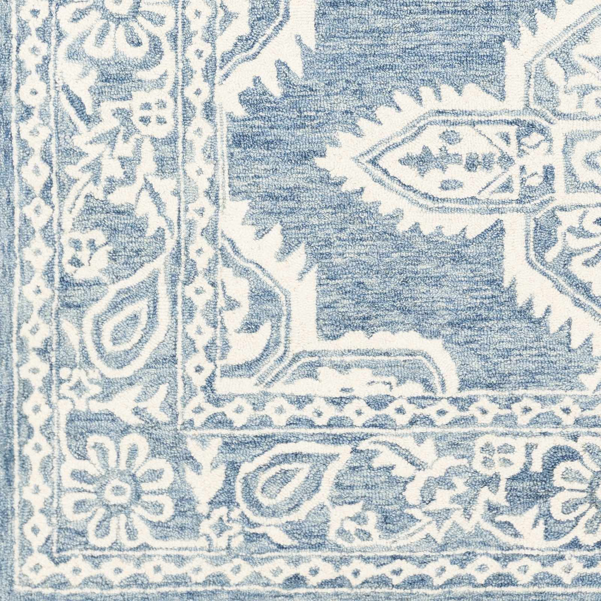 Hauteloom Passaic PSS Blue Hand Tufted Wool Rug