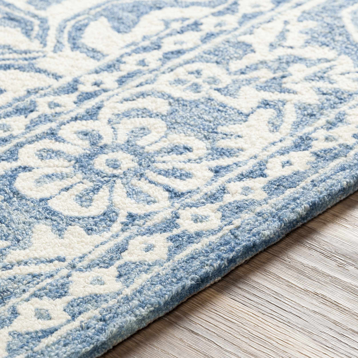 Hauteloom Passaic PSS Blue Hand Tufted Wool Rug
