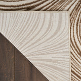 nourison central park west cep02 beige brown rug