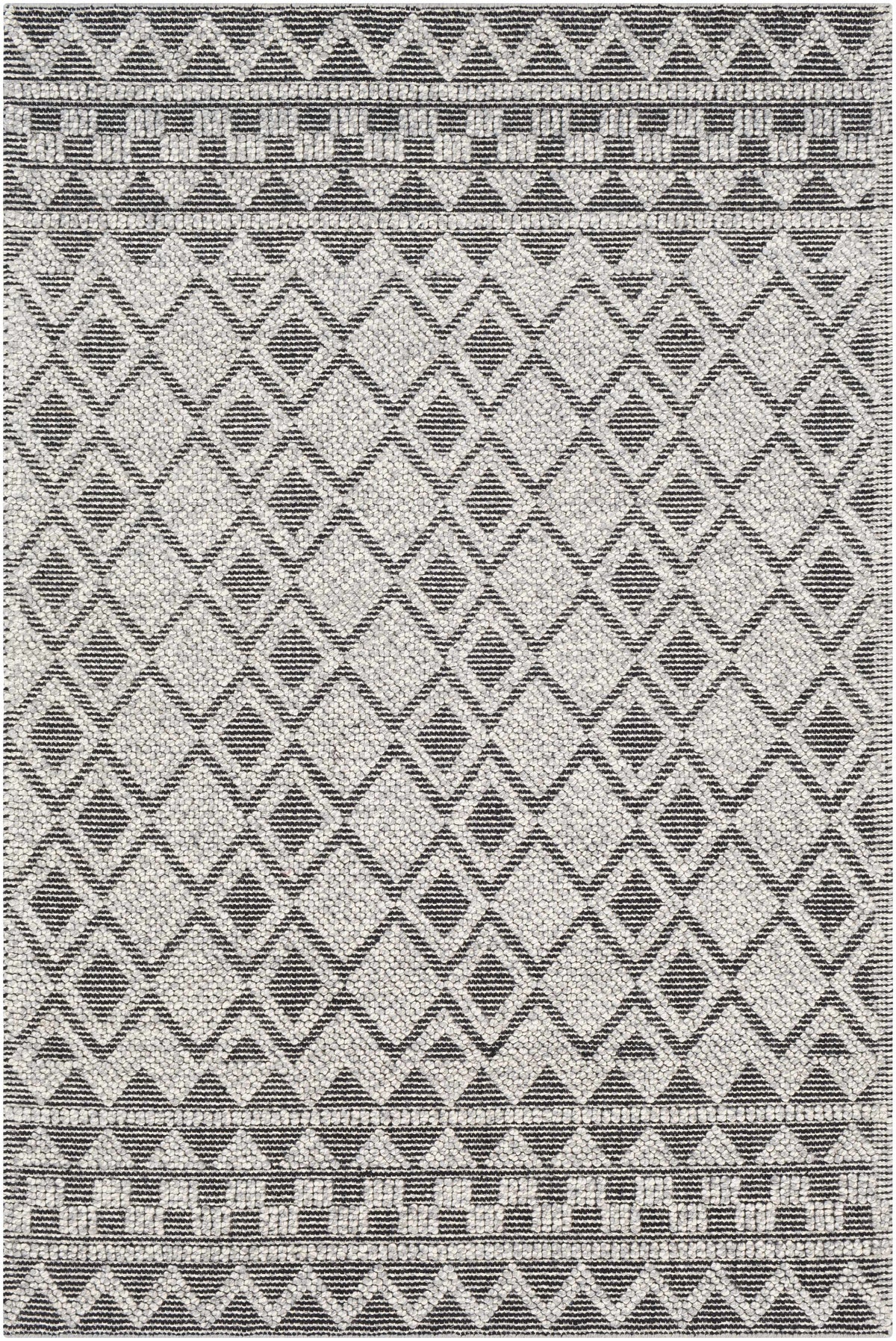 Hauteloom Post PST Black Woven/Flatwoven Wool Rug