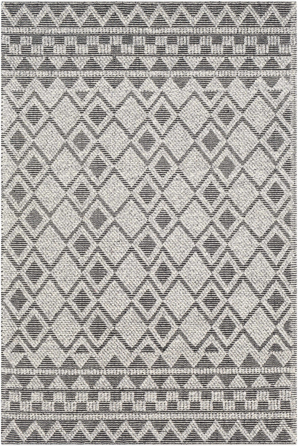 Hauteloom Post PST Black Woven/Flatwoven Wool Rug