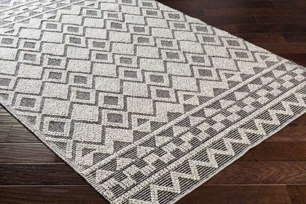 Hauteloom Post PST Black Woven/Flatwoven Wool Rug