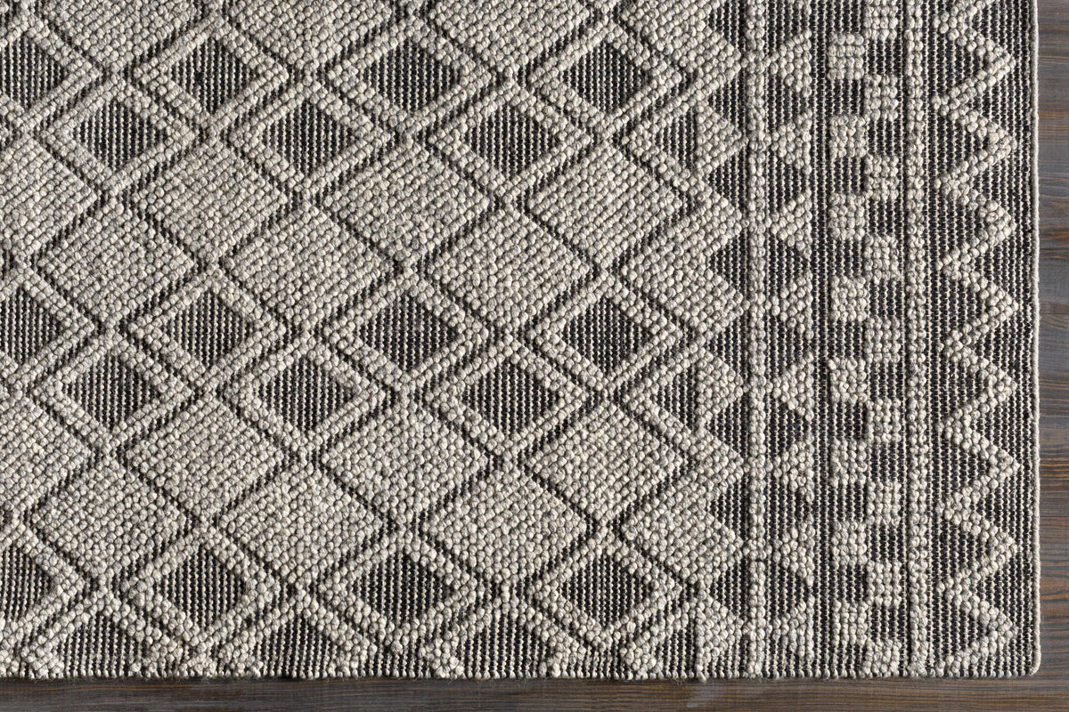 Hauteloom Post PST Black Woven/Flatwoven Wool Rug