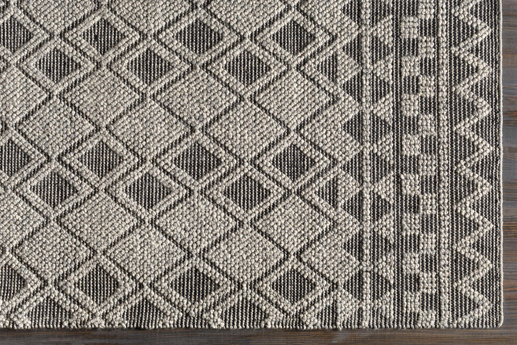 Hauteloom Post PST Black Woven/Flatwoven Wool Rug