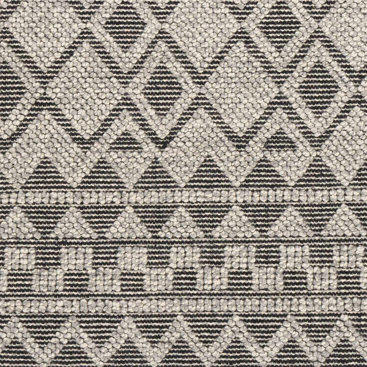 Hauteloom Post PST Black Woven/Flatwoven Wool Rug