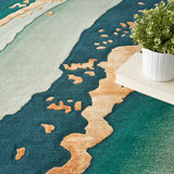 nourison prismatic prs30 emerald rug